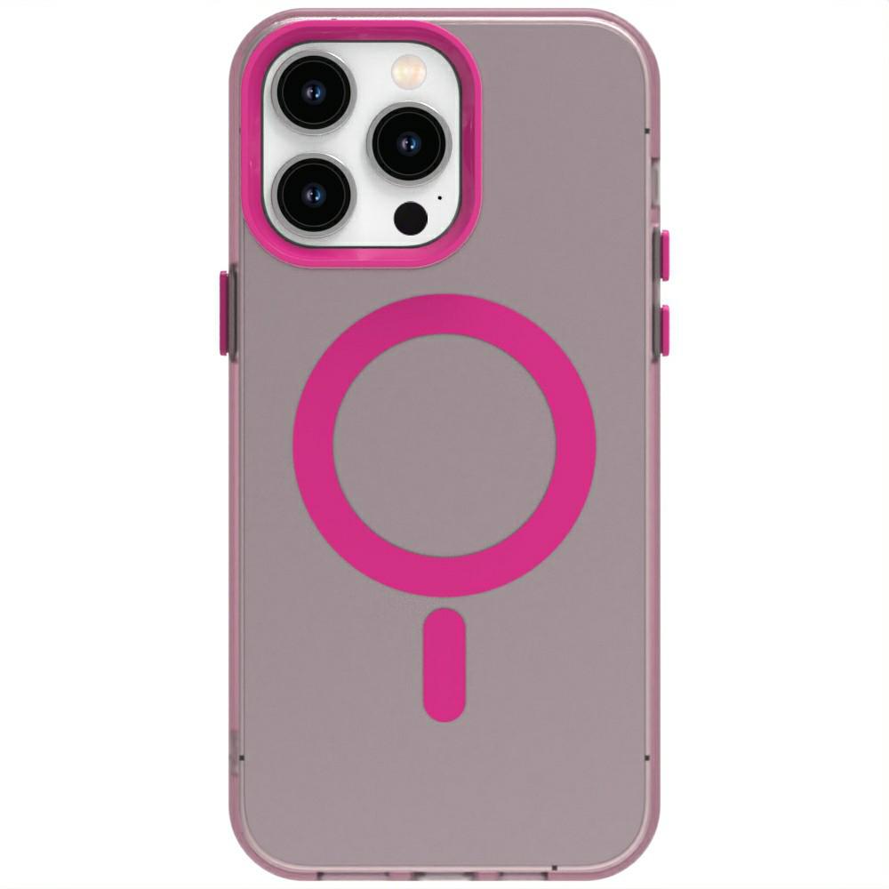 Candy Series For iPhone 14 Pro Case Compatible with MagSafe PC+TPU+PET Anti-Drop Phone Cover
