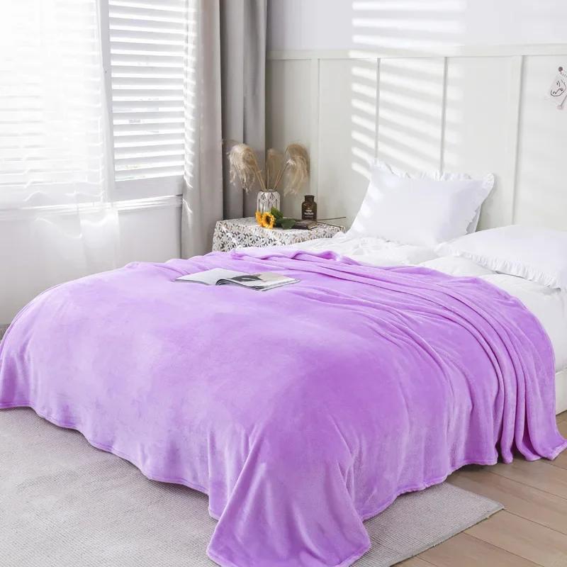 Bedding Winter Blanket Luxury Bed Blanket Anti-Static Fuzzy Warm Soft Faux Fur Blanket Microfiber Throw for Bed Sofa