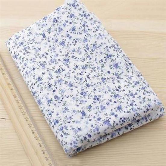 7 ks 25x25cm Květinová tečkovaná patchworková bavlněná látka Jednobarevná látka DIY šití prošívání