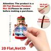 Set Of 10 Wooden Nutcracker-Themed Hanging Ornaments With Strings – Festive Holiday Tree & Party Decorations