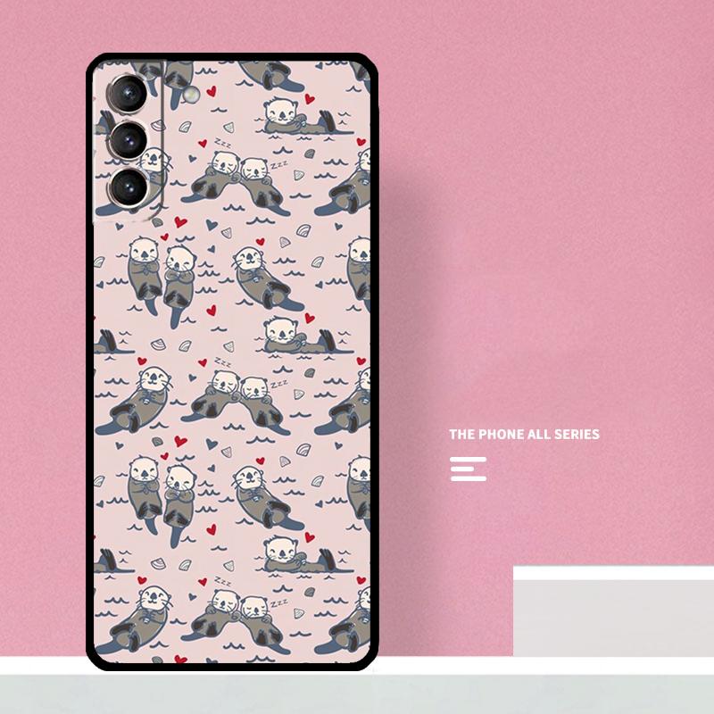 Sea Otter Pattern Phone Case For Samsung Galaxy S26 S23 Ultra S20 S21 S22 S24 S25 Plus S10 S25 FE Cover Coque