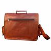 Laptop Briefcase Bag Soft Leather Vintage Messenger Shoulder Men Satchel
