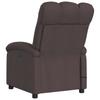 Electric Massage Chair Dark Brown Fabric