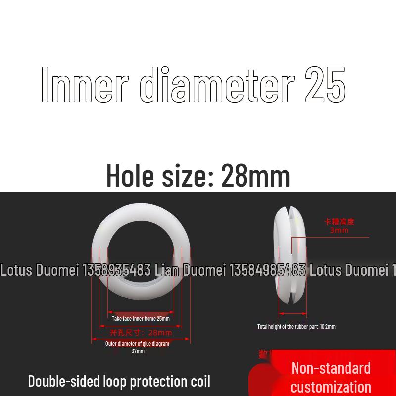 Industrial Dustproof Double-Sided Rubber Cable Grommet & Sealing Ring for Distribution Box