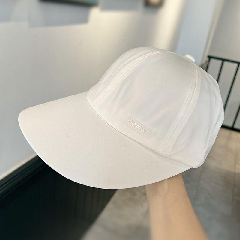 

Hat Women s Summer UV-Proof Ponytail Baseball Cap Ice Silk Sun Protection Wide Brim Breathable Peaked Cap Sun-Proof Tide Beige