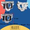 3D Car Styling V6 V8 Triton V10 for F150 F250 F350 Mustang Shelby GT 350 500 Cobra Car Hood Fender Trunk Rear Nameplate Decal Emblem Badge Sticker