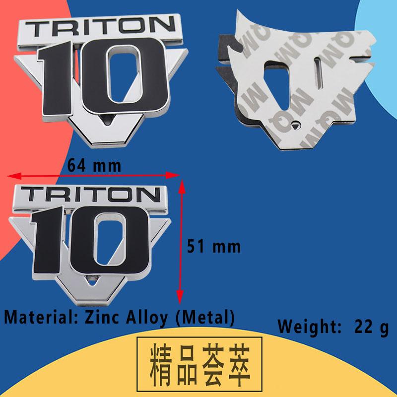 3D Car Styling V6 V8 Triton V10 for F150 F250 F350 Mustang Shelby GT 350 500 Cobra Car Hood Fender Trunk Rear Nameplate Decal Emblem Badge Sticker
