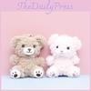 Cute Keychain Bear Cartoon Girl Backpack Decoration Hanging Plush Doll Gift