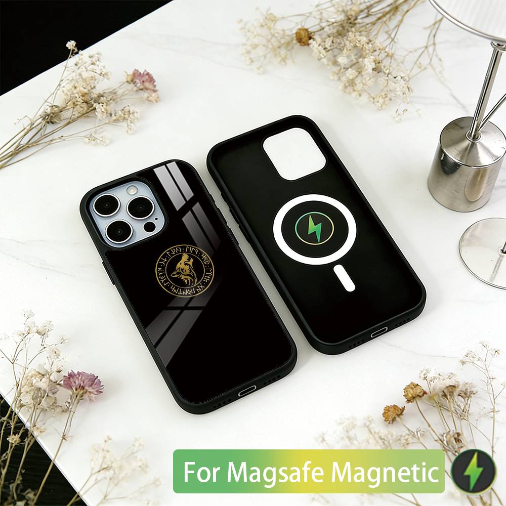 Turk Wolf Phone Case For iPhone17,16,15,14,13,12,11 Plus,Pro Magnetic For Magsafe Wireless Charging