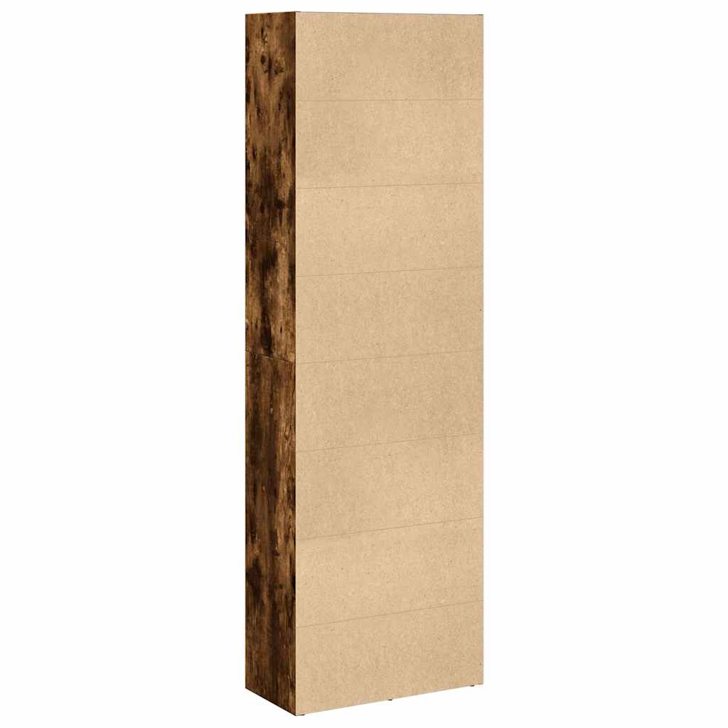 Vidaxl Bookcase, Smoked Oak, 60X30X189 Cm