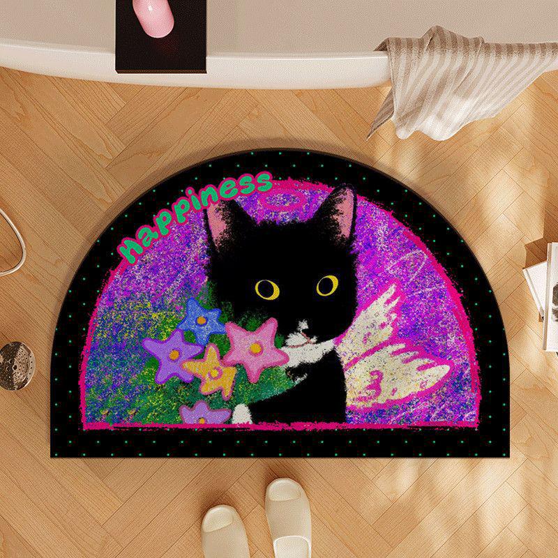 Cute Kitten Non-Slip Water-Absorbent Bathroom Mat