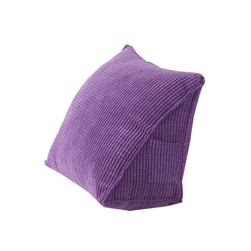 Office Corduroy Cushion Pillow With Removable Cover For Lumbar Support And Car Seat Comfort