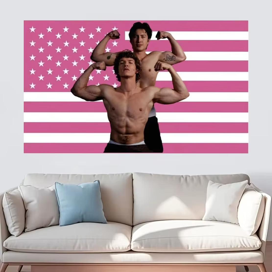 Vintage Heated Rivalry Tapestry Retro Game Flag Sports Style Wall Decor Classic Competition Banner Bedroom Supplies Photo Props 74x94cm(29x37in)