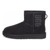 UGG Classic Mini UGG Rubber Logo 'Black' Women's Sneakers 1108231-BLK