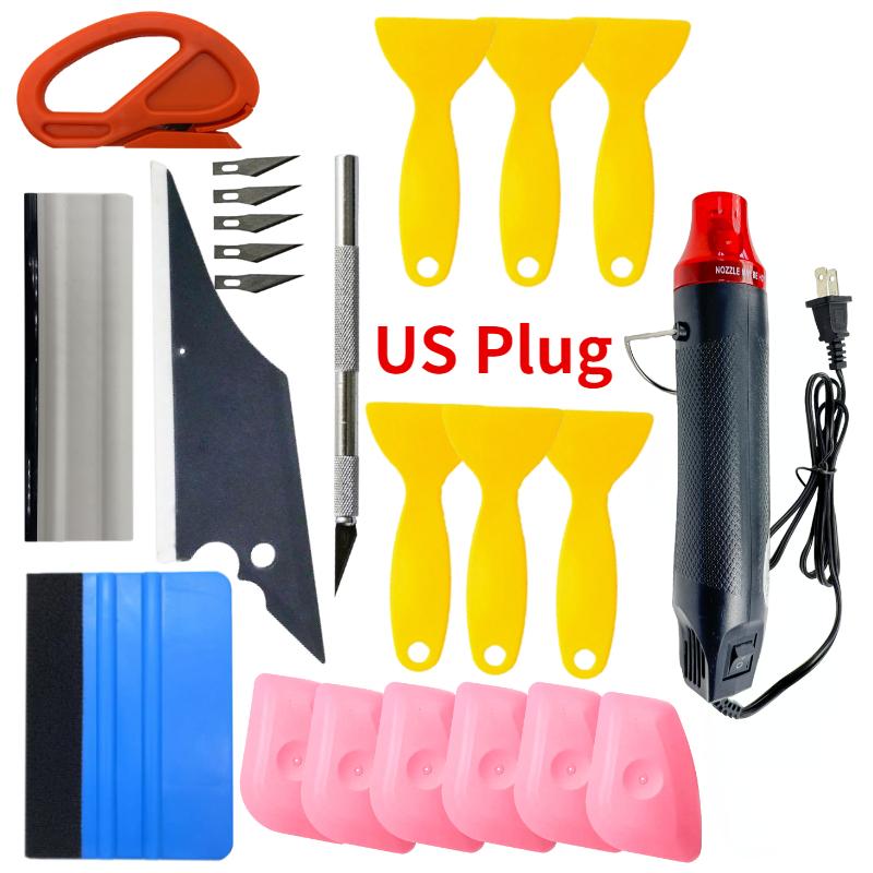 Car Wrapping Tools Kit Scraper Film Kits Felt Squeegee Hard Scraper Cutter Wrap Tool Window Tinting Tools Car Accessories