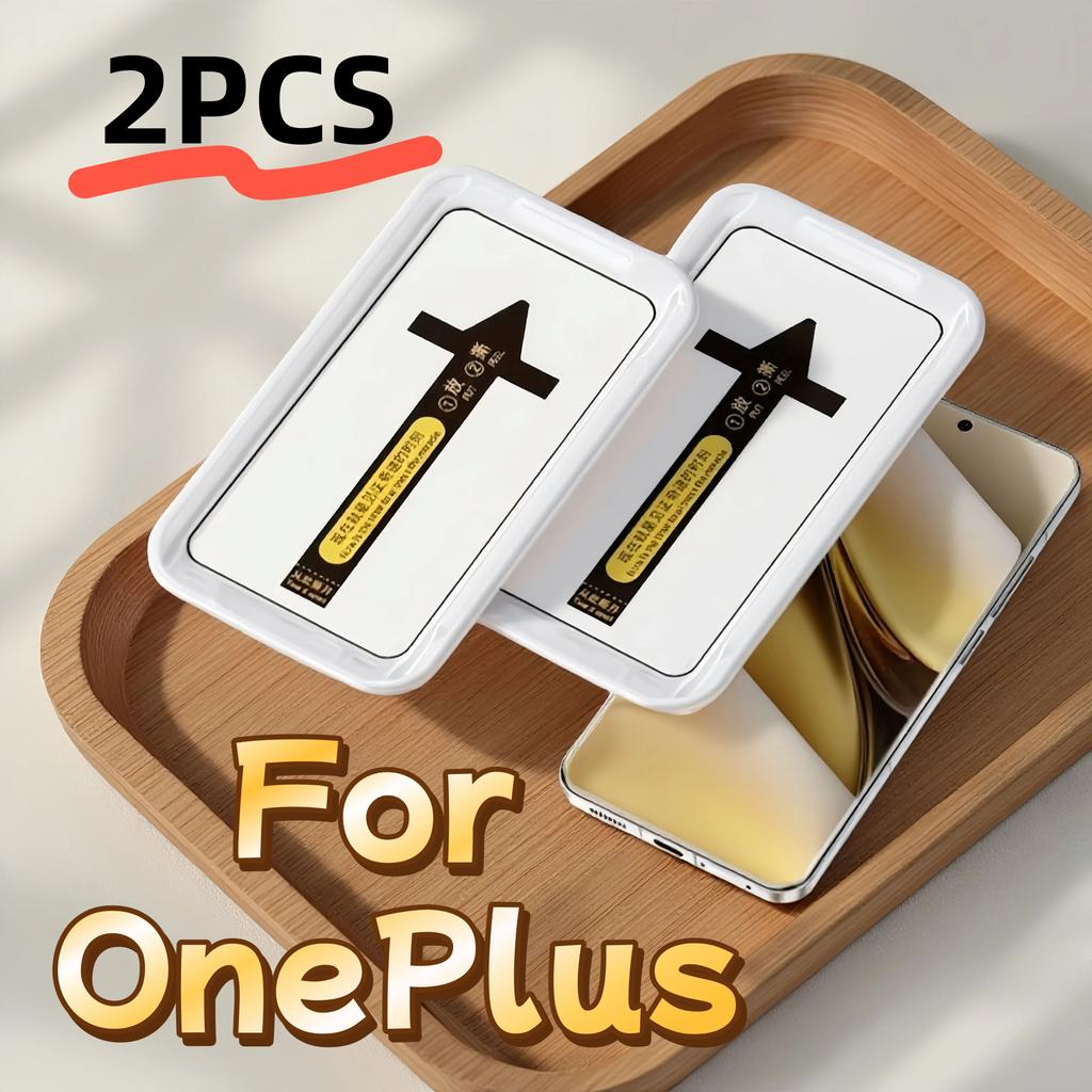 2 Stück OnePlus 13 12 11 10 9 8 Ace 3 2 Pro 1+ Gehärtetes Glas Displayschutzfolie Kratzfest HD Klar Mit Einfachem Installationskit
