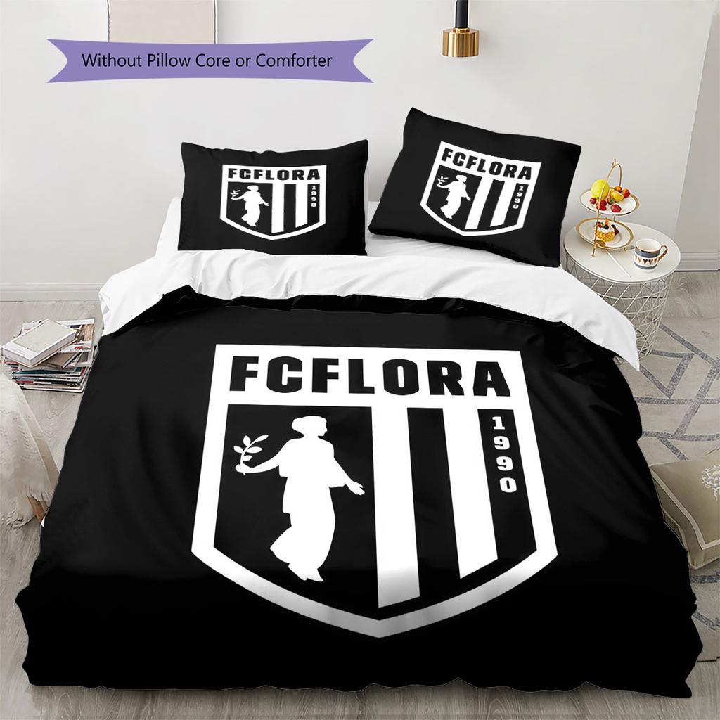 FC Flora Tallinn Bedding Quilt Set Quilt Cover Pillowcase Home Decoration Birthday Gift (1 * duvet cover + 2 * pillowcase, without core)