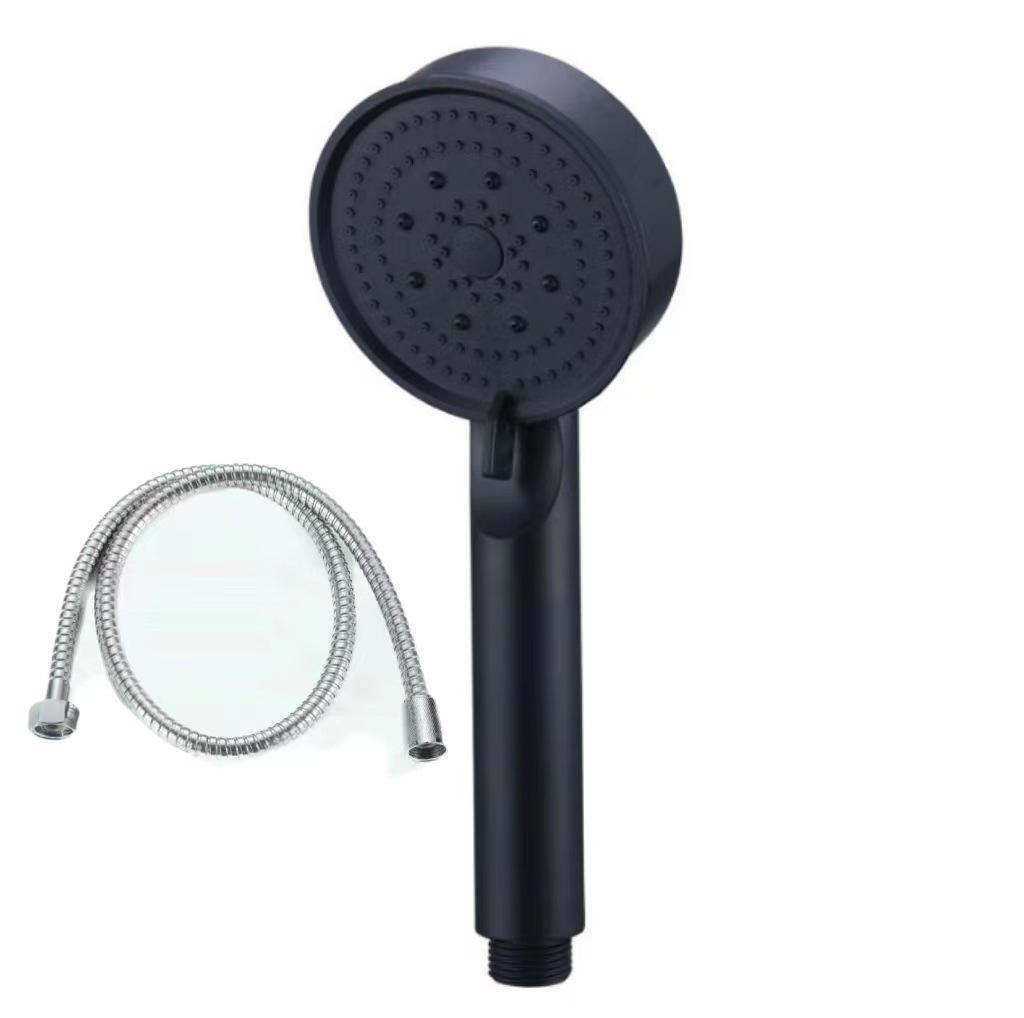 Black Warrior 5-Speed Lotus Handheld Shower Head Set for Bathrooms