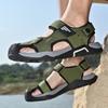 Fashion Summer Breathable Men's Bag Head Sandals Hollow Mesh Hole Shoes Outdoor Non-slip Lightweight Sports Leisure Beach Walking Shoe