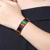 Bohemian Style Handmade Bracelet Colorful Round/Square Clasp Handchain Comfortable Wear Wristband for Fashionable Women
