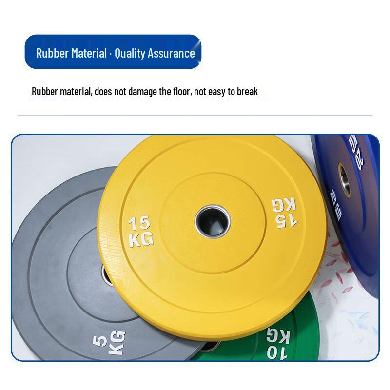 Colored Rubber Barbell Weight Plate