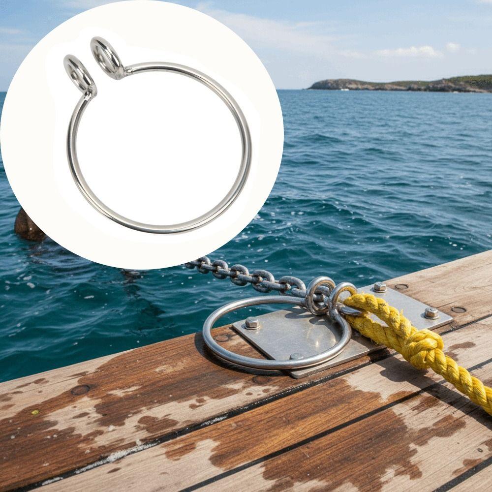 8mm Size Marine Anchor Retrieval Ring Polished Finish Stainless Steel Ring  Anchor Retrieval