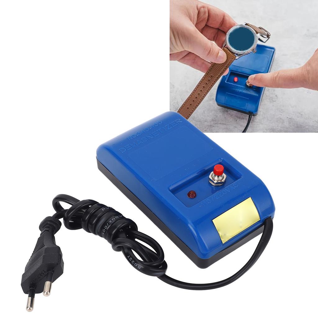 Smagnetizzatore per Orologi Portatile Conveniente Uso Professionale Orologiaio Strumento di Smagnetizzazione Smagnetizzatore per Orologi da Polso Spina UE 220V