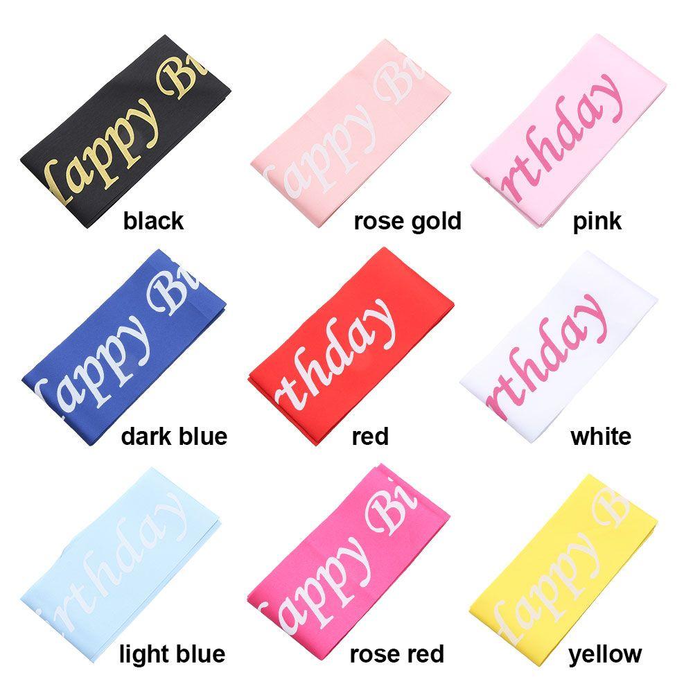 for girls Gifts Birthday party Party Decoration Party Favors Happy Birthday Sash Etiquette belt