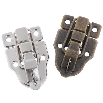New·2pcs Jewelry Chest Box Antique Metal Buckle Suitcase Case Toggle Lock Hasp Latch·