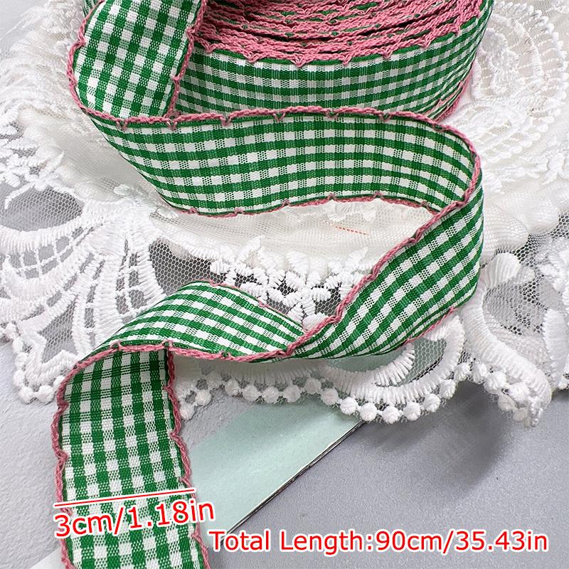 Woven Tape Hair Clips Small Squares Bow Materials Adorn DIY Color Collision Handmade Hooked Edges Headbands Decoration