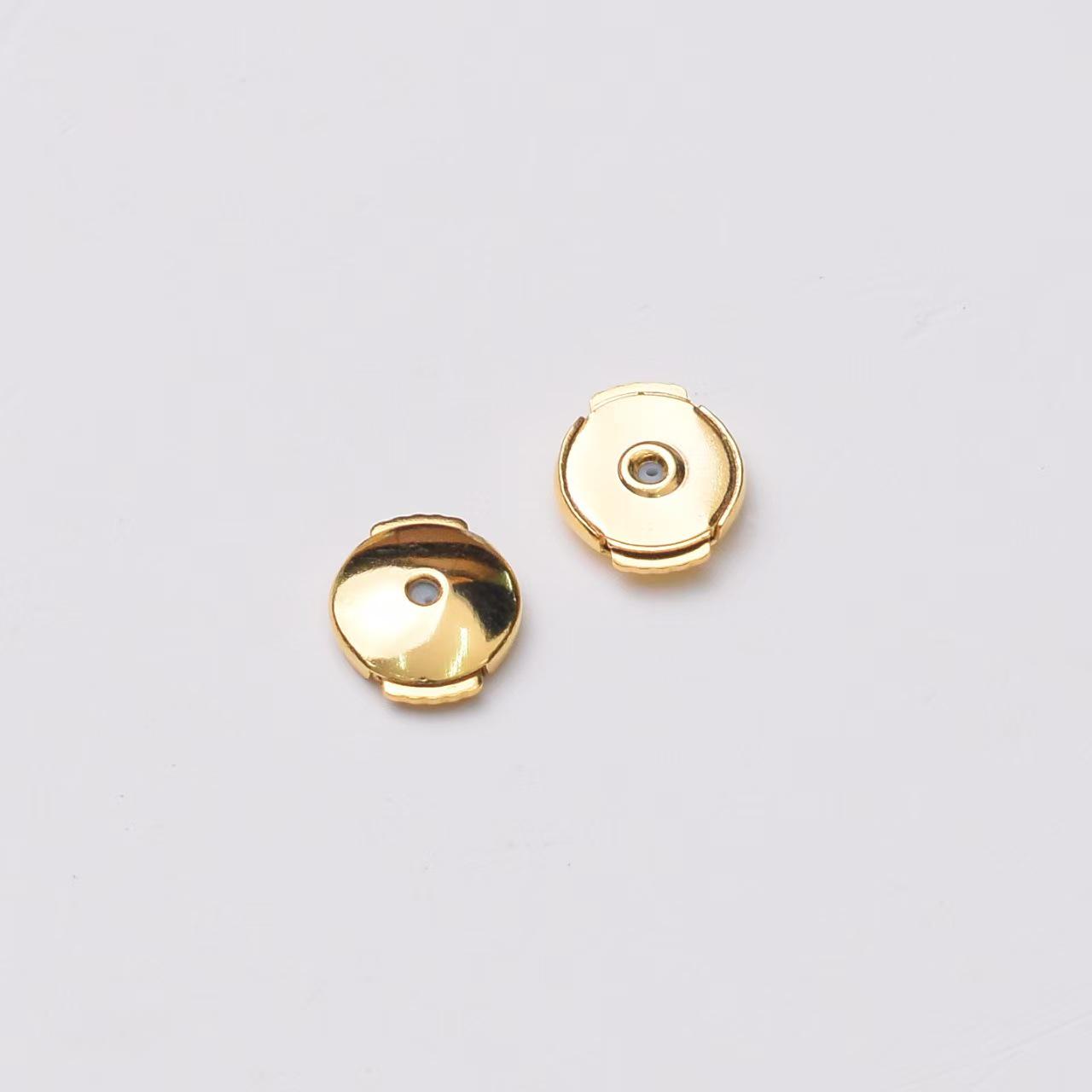 Meijia 18K Gold Plated Medium Sliding Diamond Stud Earrings for Women - Fashionable, Lively, High-End Feel Thick Gold Plating (1 Year Color Retention)