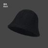 Lamb wool bucket hat autumn and winter versatile hat women's bucket hat plush basin hat