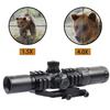 1.5-4x30BE Variable Magnification Riflescope, Mil-Dot Sight, Compatible with 20mm Rails, Airsoft Sight (One-Piece Mount Included)
