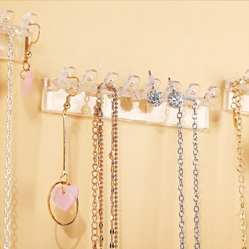 9Pcs 8 Hooks Necklace Holder Wall Mounted Jewelry Display Stand  for Bangles, Bracelets and Rings