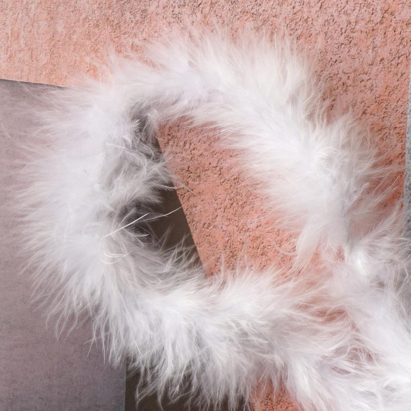 Feather Strip Flat Top Wedding Festival Diy Decorative Toys Crafts Stage Clothing Performance Feather 2 Meters