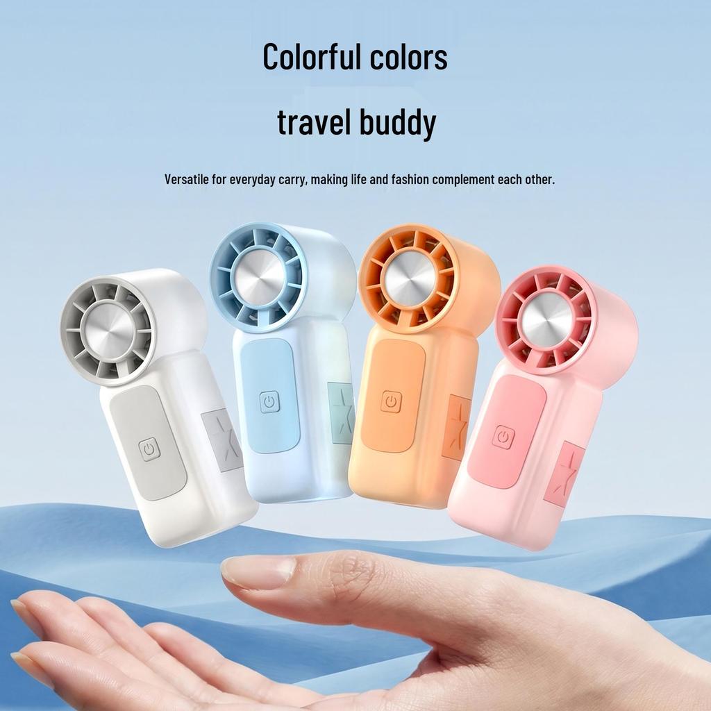 Rechargeable High-Speed Mini Handheld Fan: Portable USB-Powered Pocket Wind Cannon