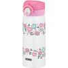 Thermos Water Bottle Vacuum Insulated Mobile Mug 400ml White Pink JNR-401 WH-P