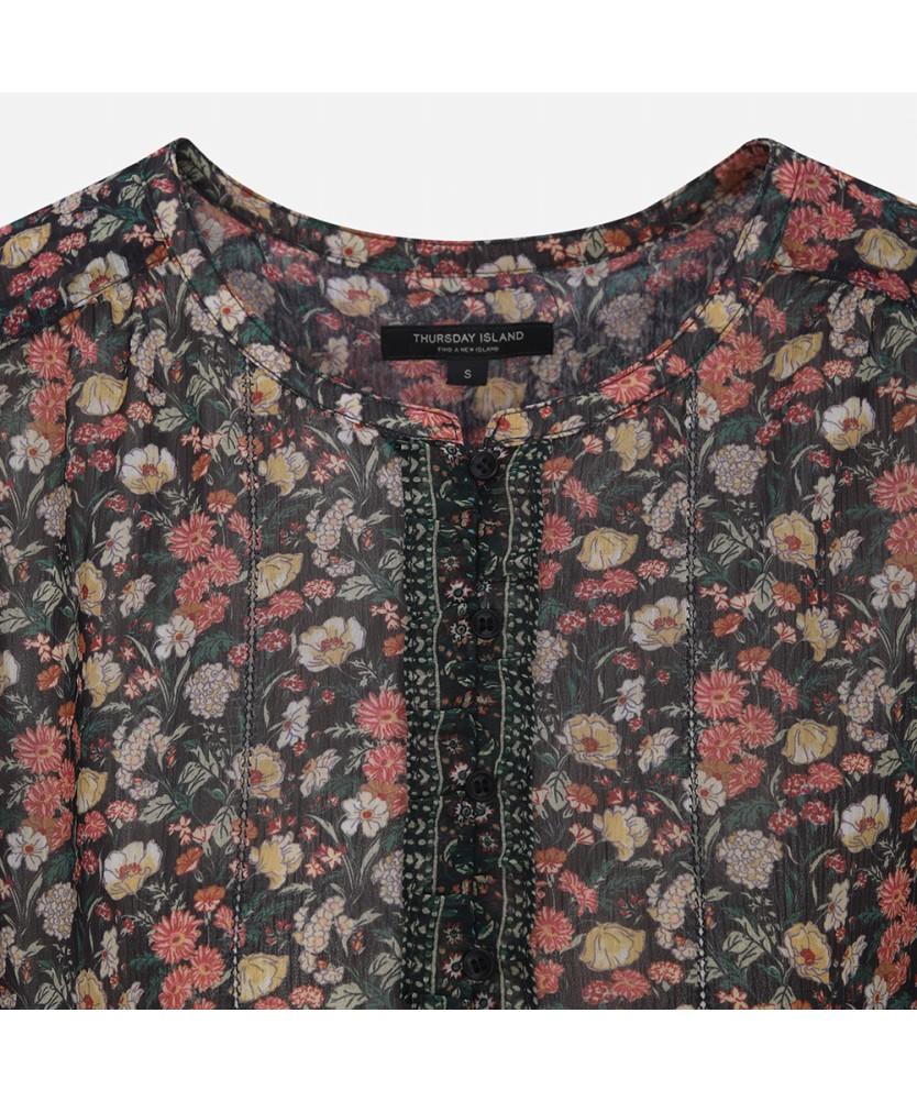THURSDAY ISLAND Feminine Flower Long Dress_T254Mop258W