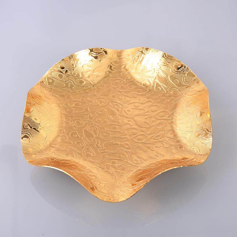 

Многофункциональный и минималистичный металлический волнистый поднос для бытовых кухонных принадлежностей, закусок и фруктовых тарелок