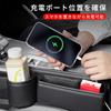 Poxvalzor Car Seat Gap Storage Seat Side Pocket with PU Large Drink Convenient Storage Organizer with Charging Cable Cell Remote and Small Item and