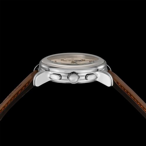 ZEPPELIN Men's Mediterranee Watch 9670-5, Quartz Movement, 5 ATM Water Resistance, Mineral Glass, Ivory Dial, Stainless Steel [Parallel Import]