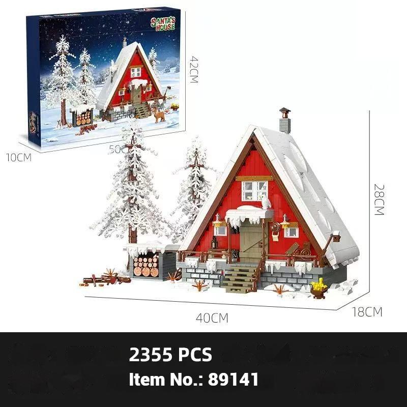 Romantic Christmas Building Blocks Toys, Christmas Snow House Diy Building Model Assembly Ornaments, Children'S Holiday Gifts