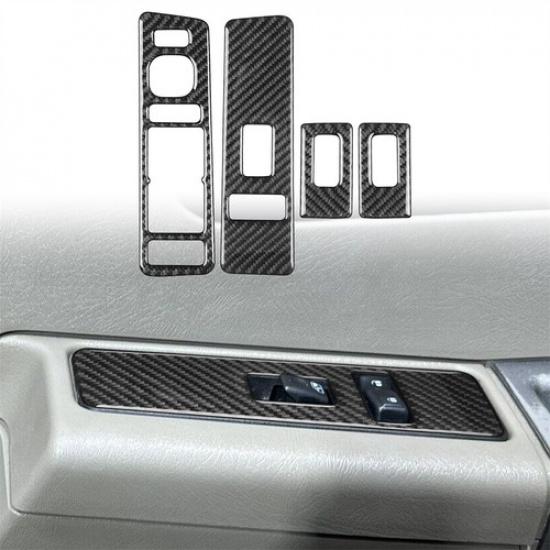 Car Interior Window Lift Switch Panel Cover Trim Kit For Hummer H2 2003-2007 LHD