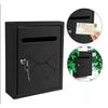 Outdoor Garden Metal Mailbox Leaving Message Post Box Wall Mounted Post Box Apartment Building Complaint Box House Postbox Set
