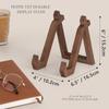Wooden Recipe Book Stand Cd Record Plate Display Shelf Tabletop Photo Frame Ipad Rack Table Easel Cookbook Holder For Kitchen