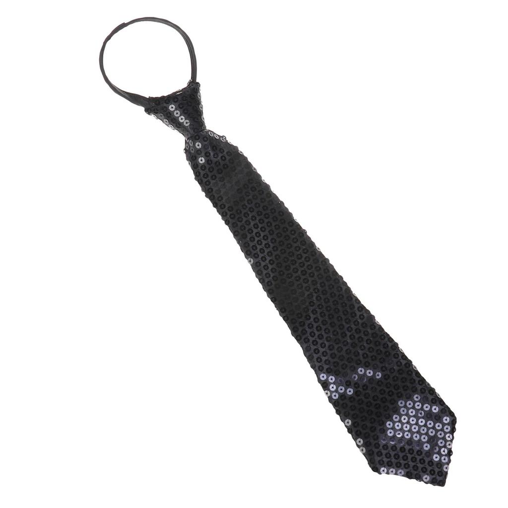 Cravatta Unisex Pre-annodata con Paillettes Cravatta Scintillante Glitter per Costume da Festa