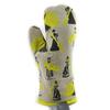 Les Trésors De Lily [L4241] - Oven Glove 'Belle Epoque' Taupe Yellow