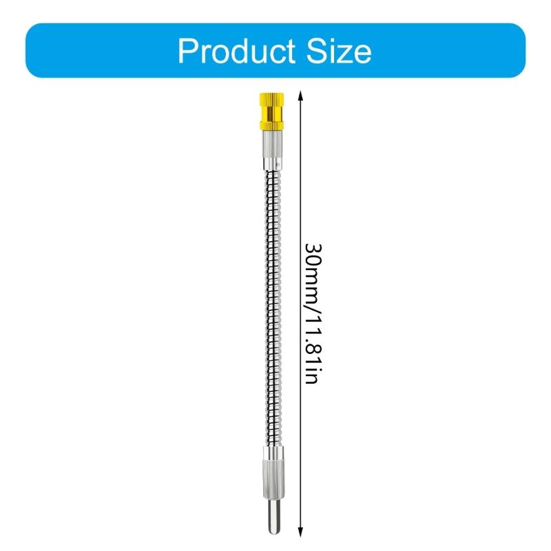 300mm Magnetic Quick Releases Flexible Shaft With 6.35mm Hex Shank For Power Tool And Handcraft Projects