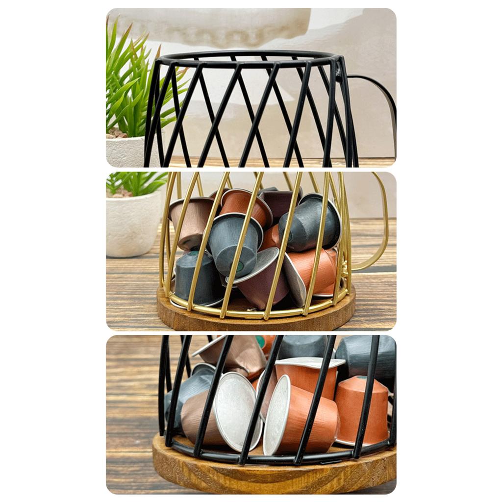Elegant Stylish Coffee Holder Basket With Lid Designs Accessory for Easy Organization and Protective from Moisture