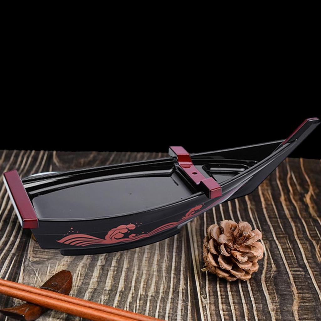 Appetizer Dish with Boat Shape for Sushi and Snacks